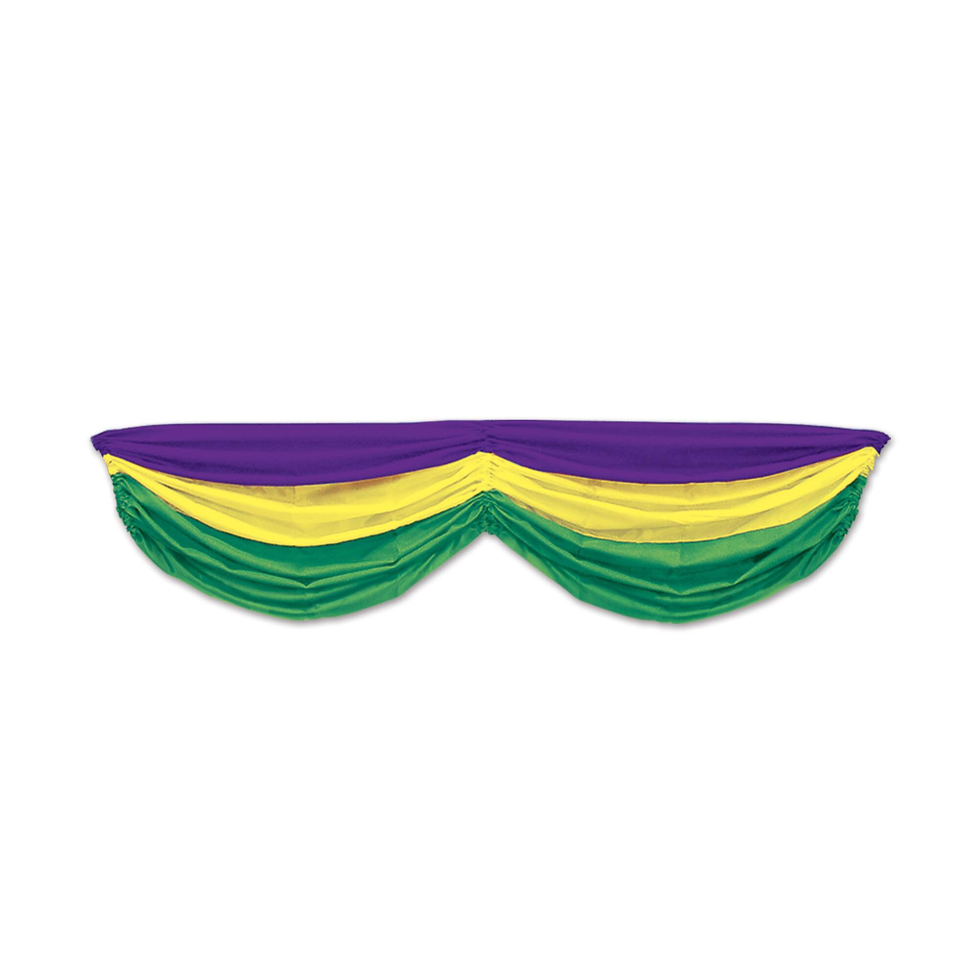 Beistle 70" Mardi Gras Fabric Bunting